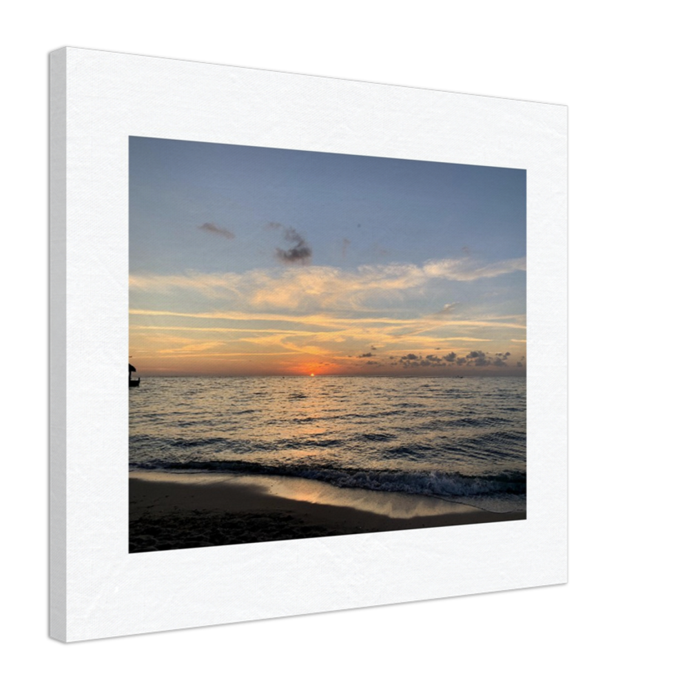 Sunset Over the Ocean Canvas