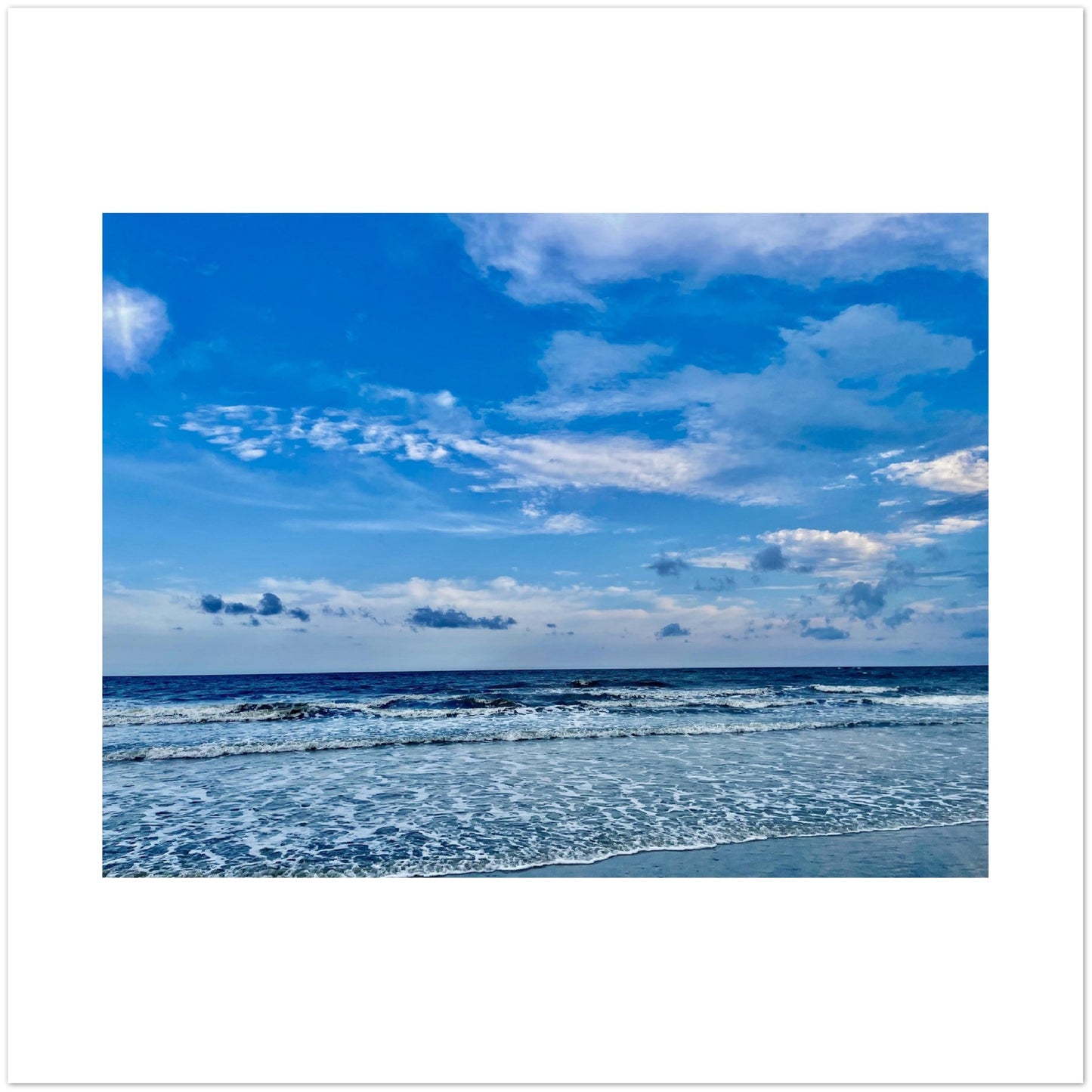 The Atlantic Ocean off of Hilton Head Aluminum Print