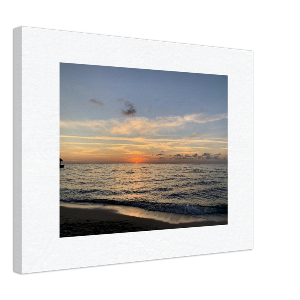 Sunset Over the Ocean Canvas