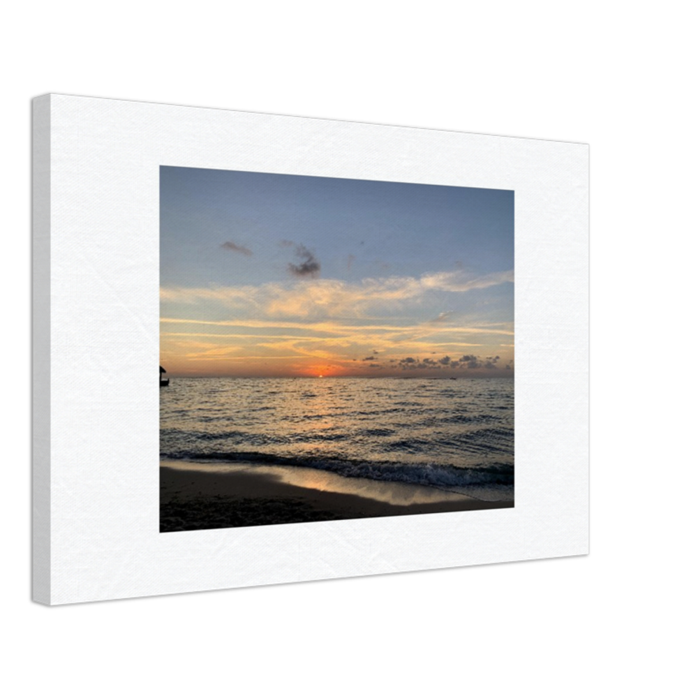 Sunset Over the Ocean Canvas