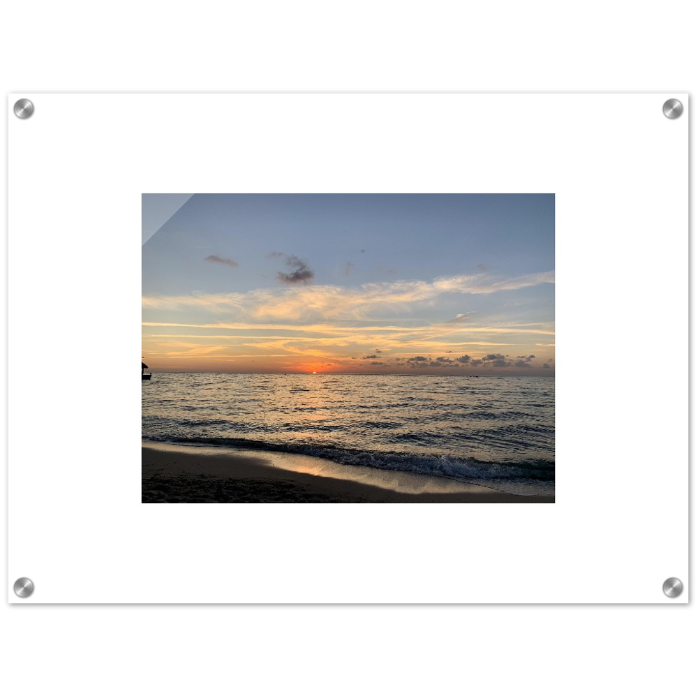 Sunset Over the Ocean Acrylic Print