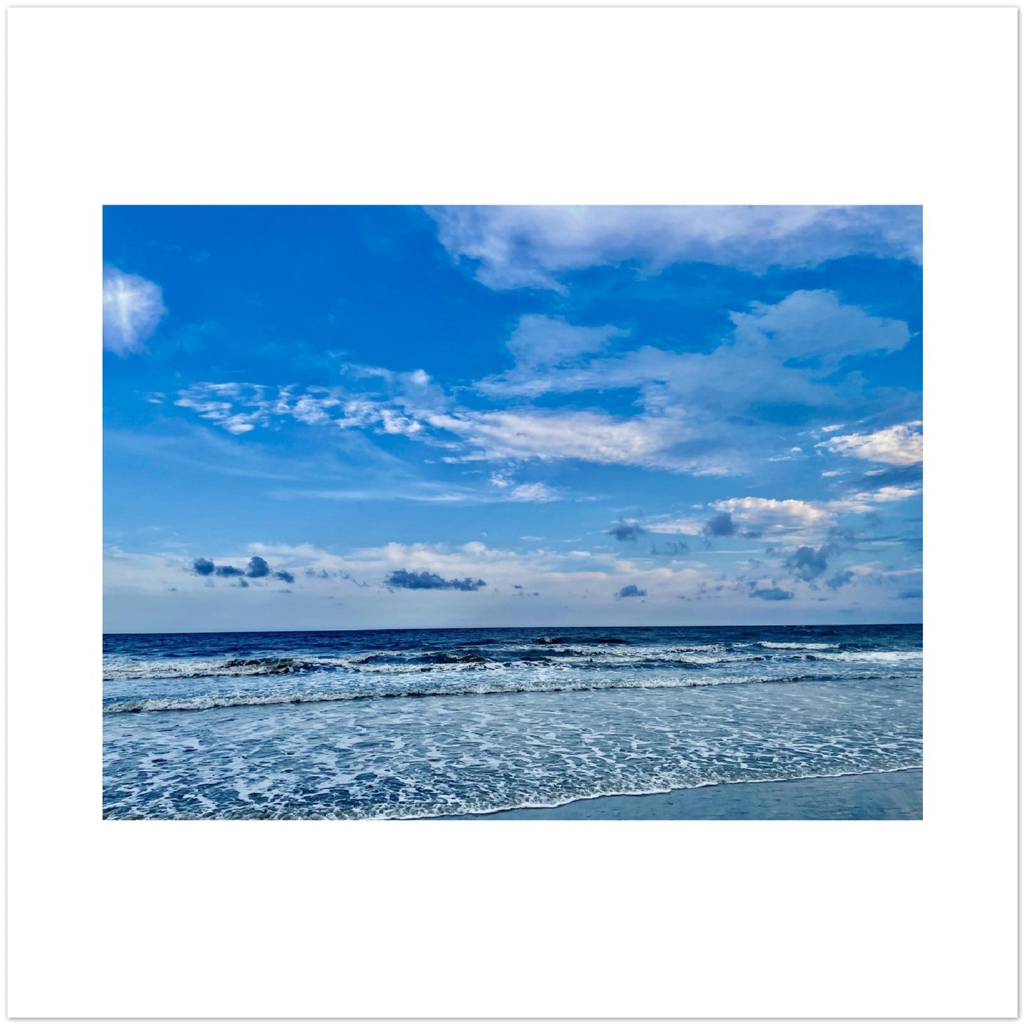 The Atlantic Ocean off of Hilton Head Aluminum Print