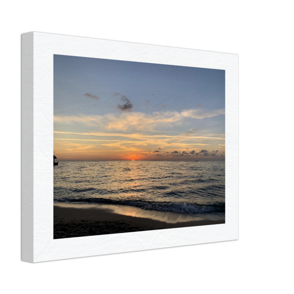 Sunset Over the Ocean Canvas