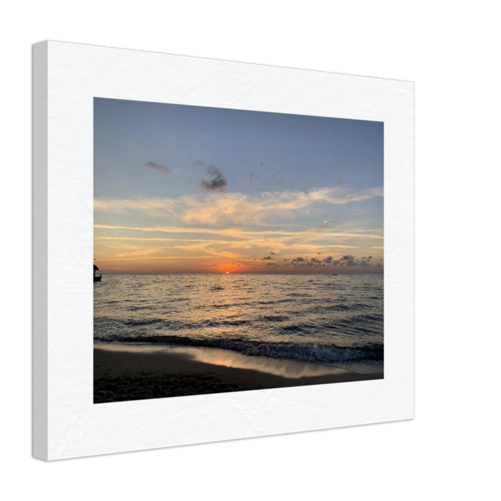 Sunset Over the Ocean Canvas