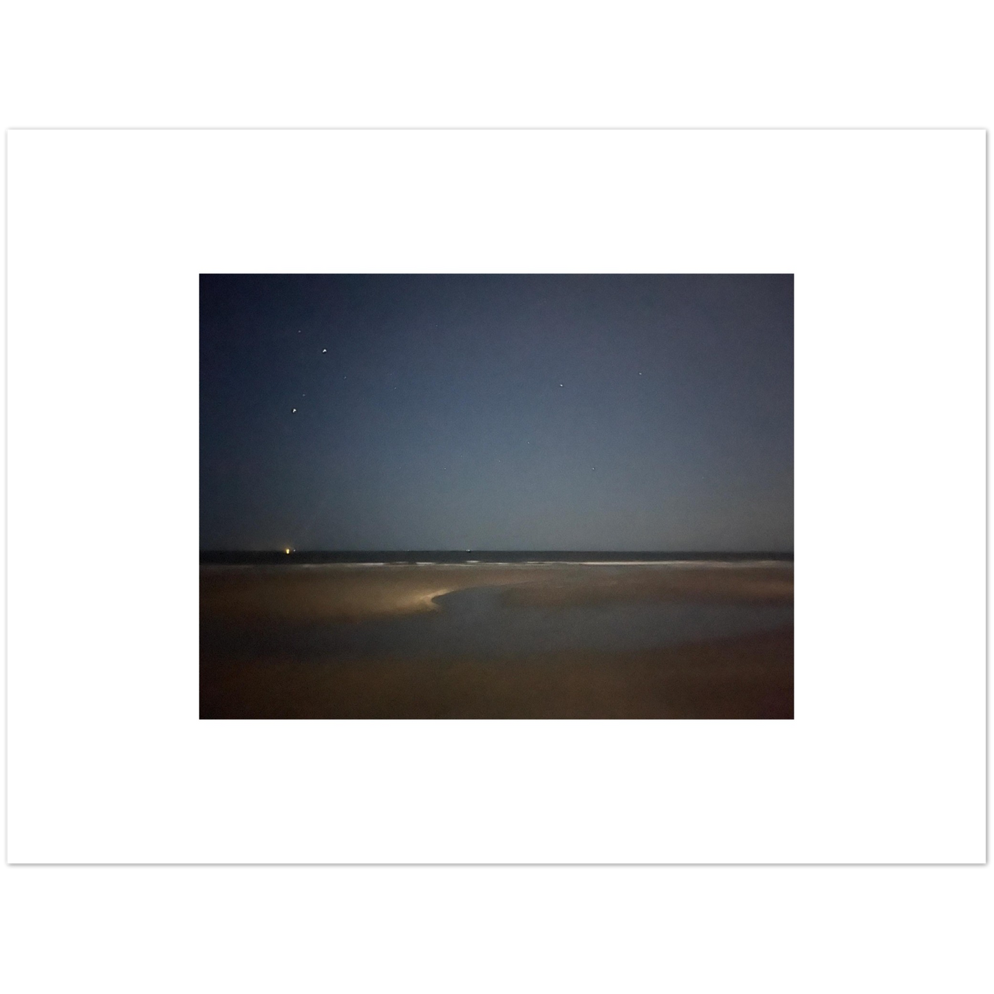 Night Sky Over the Ocean Aluminum Print