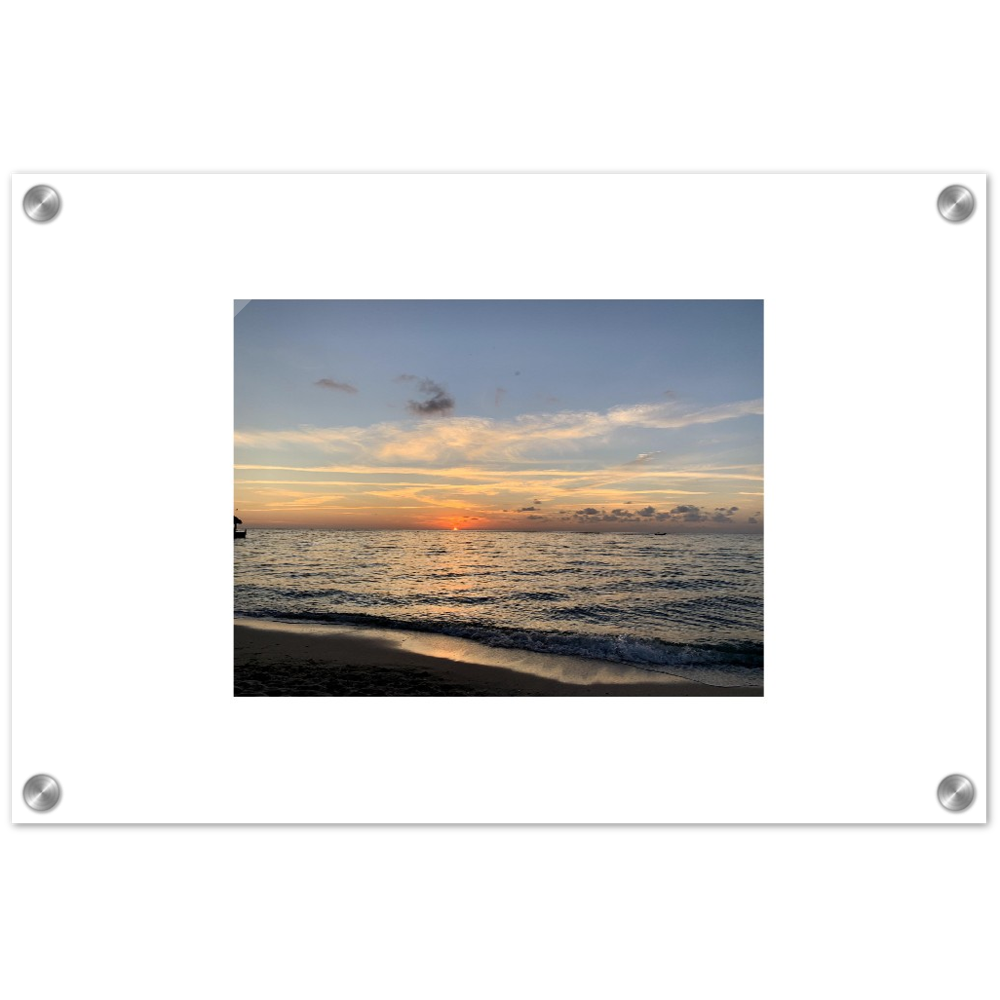 Sunset Over the Ocean Acrylic Print