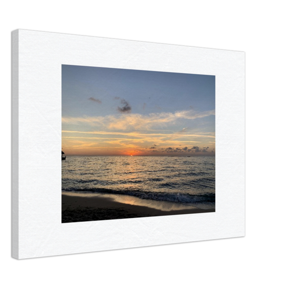 Sunset Over the Ocean Canvas