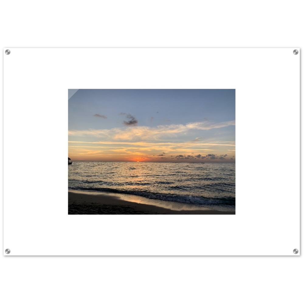 Sunset Over the Ocean Acrylic Print