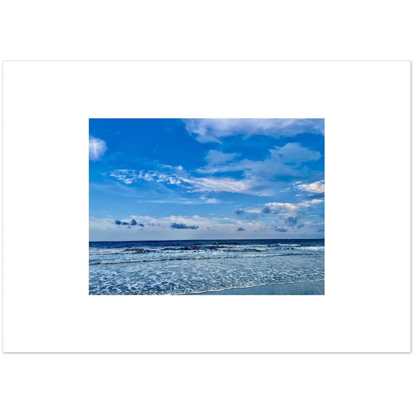 The Atlantic Ocean off of Hilton Head Aluminum Print