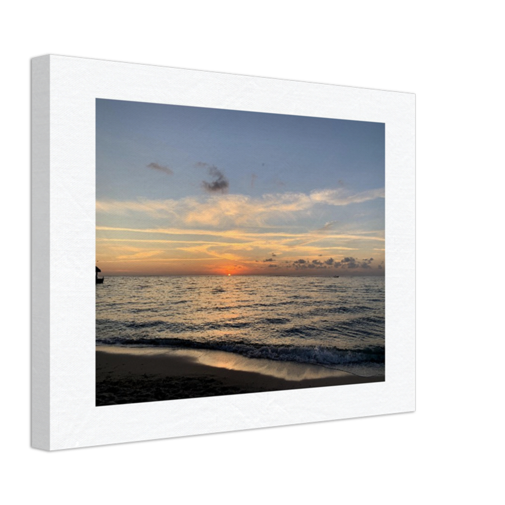 Sunset Over the Ocean Canvas