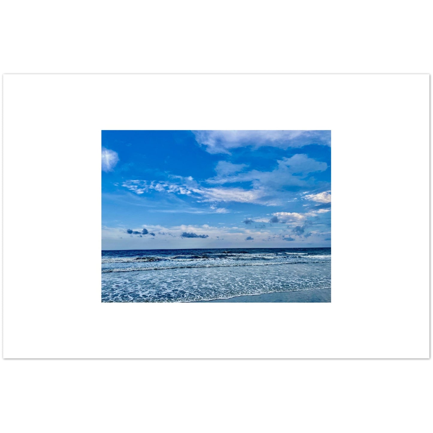 The Atlantic Ocean off of Hilton Head Aluminum Print