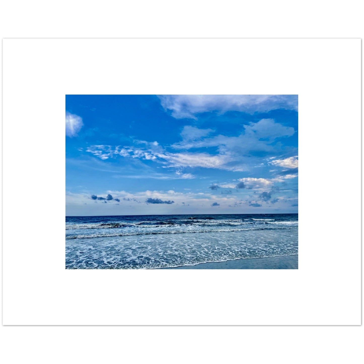 The Atlantic Ocean off of Hilton Head Aluminum Print