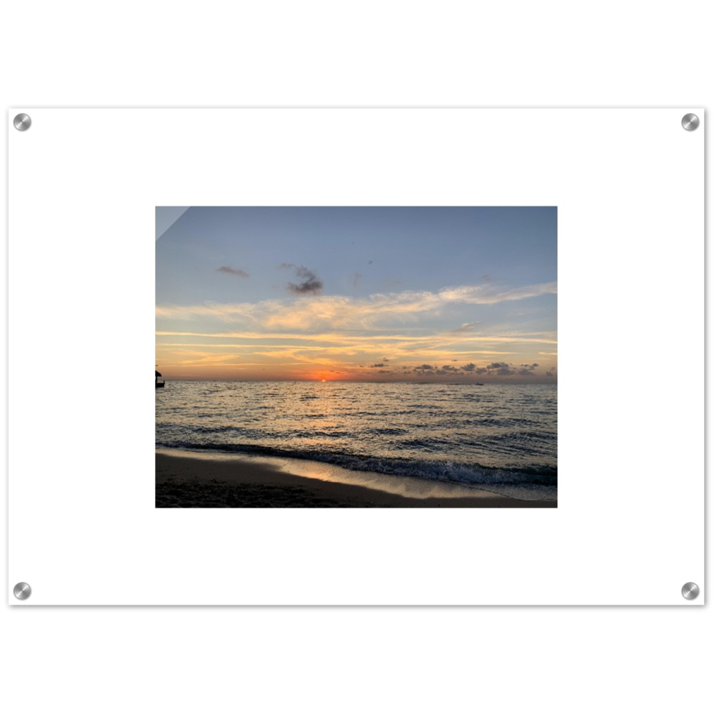 Sunset Over the Ocean Acrylic Print