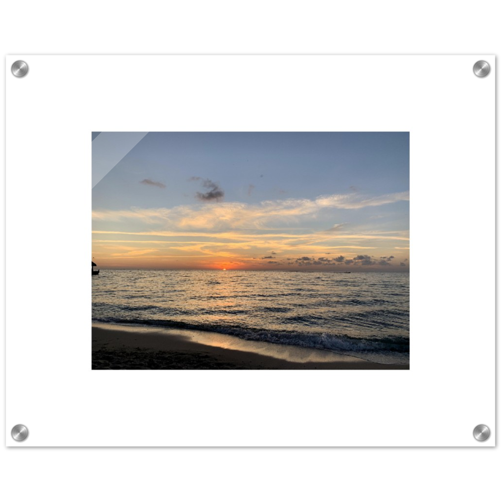 Sunset Over the Ocean Acrylic Print