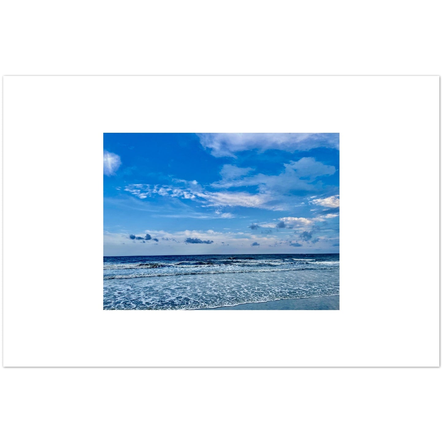 The Atlantic Ocean off of Hilton Head Aluminum Print