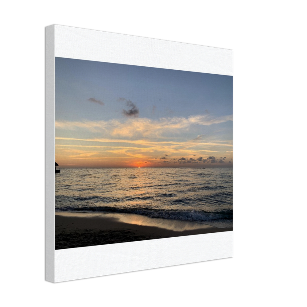 Sunset Over the Ocean Canvas